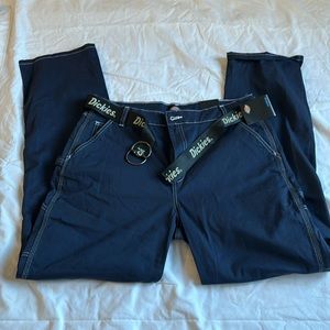 Dickies relaxed cargo high waisted pants with belt size 32